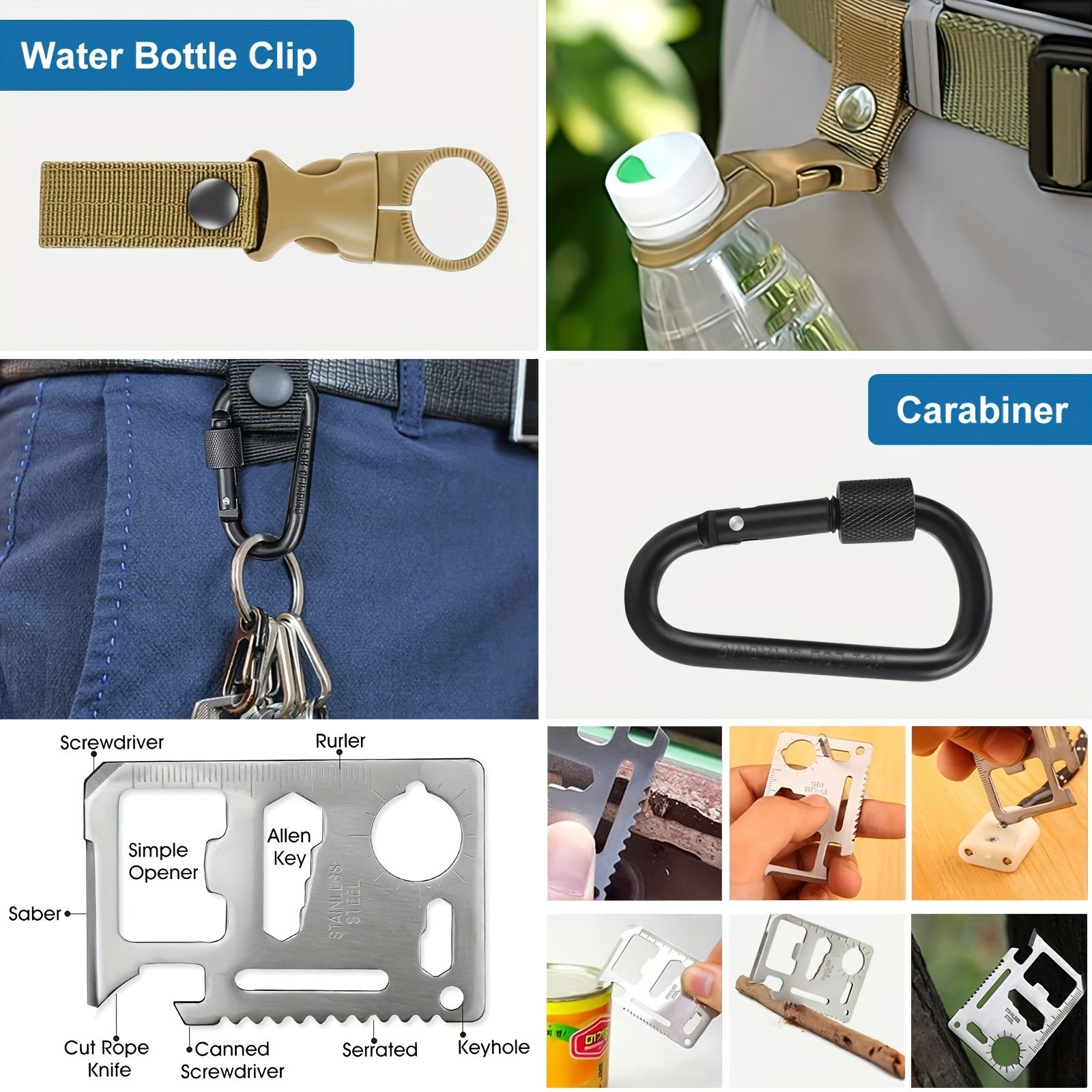 SurviveX Outdoor Survival Kit - Essential Tools for Adventures and Emergencies