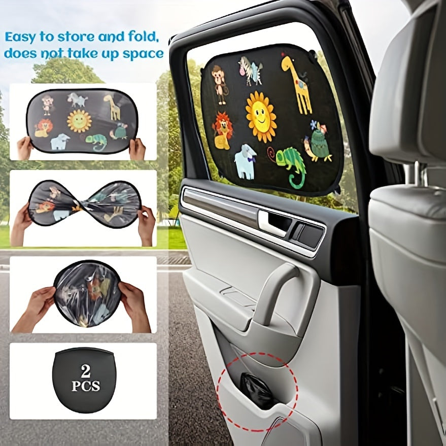 Sunny Animal Adventures Sunshades – Protective and Fun for the Car