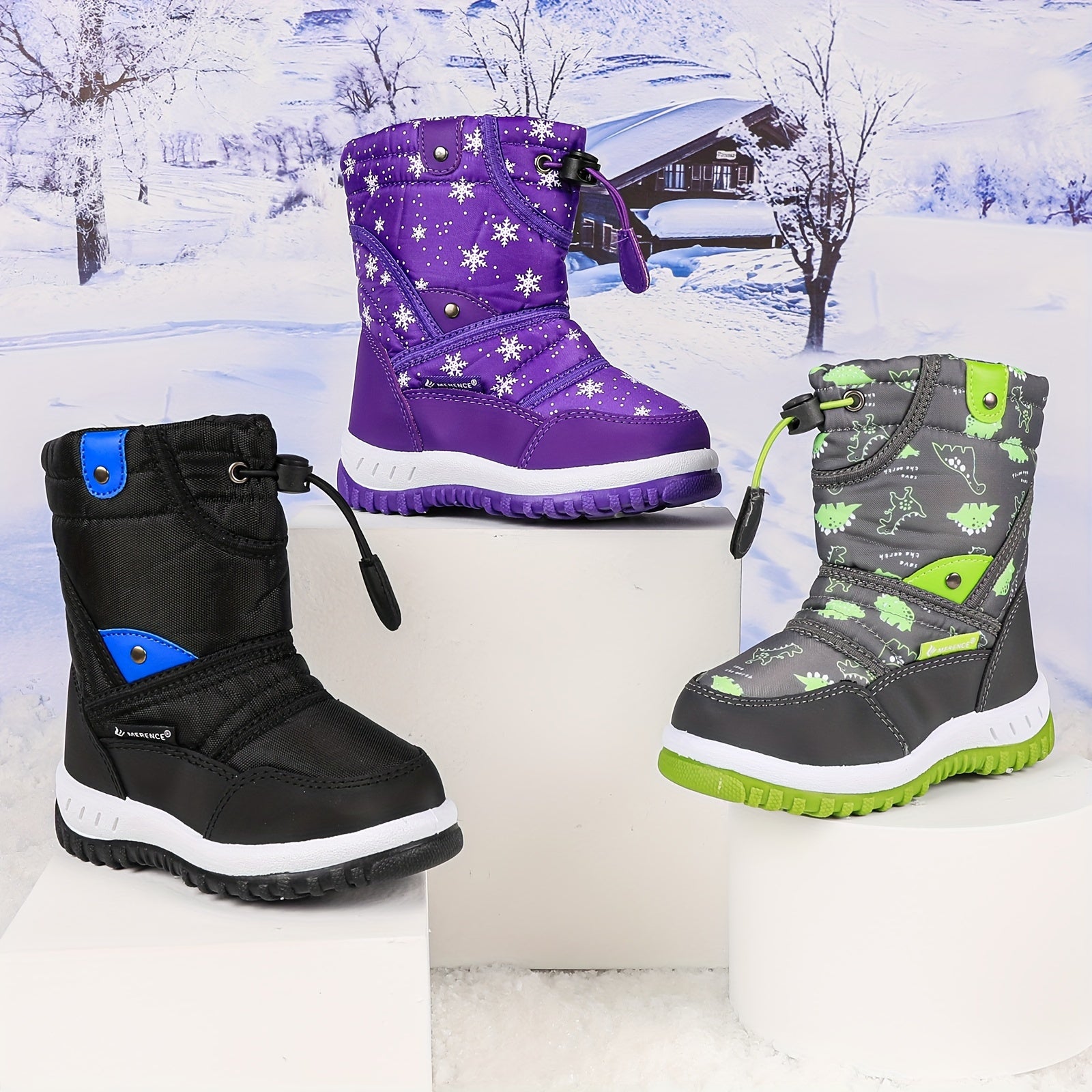Cheerful Winter Boots for Children - Warmth and Fun in the Snow