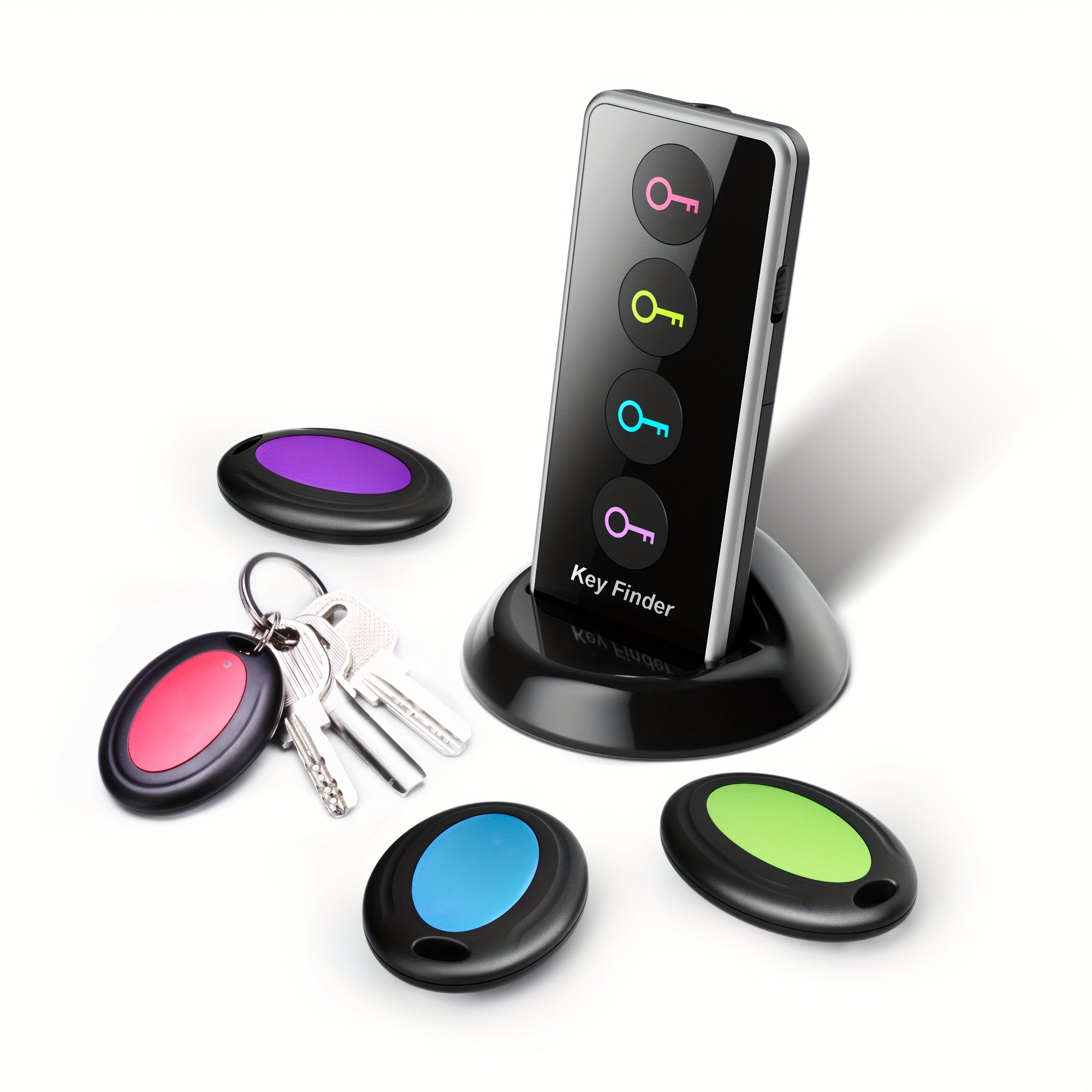 4-in-1 Key Finder with LED Flashlight - Find Your Keys, Wallet, and More
