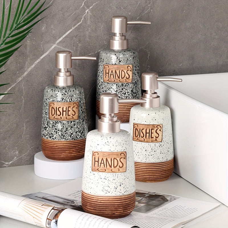 Vintage Ceramic Soap Dispenser – 420ml for Kitchen or Bathroom