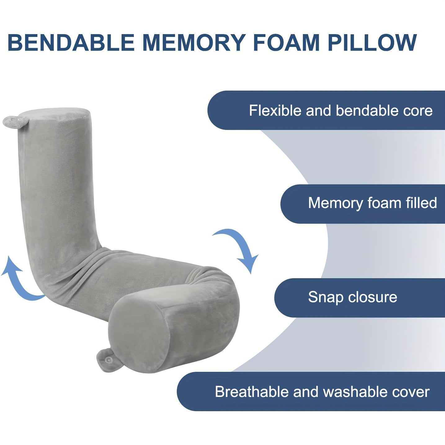 TravelEase Adjustable Travel Neck Pillow – Support and Comfort