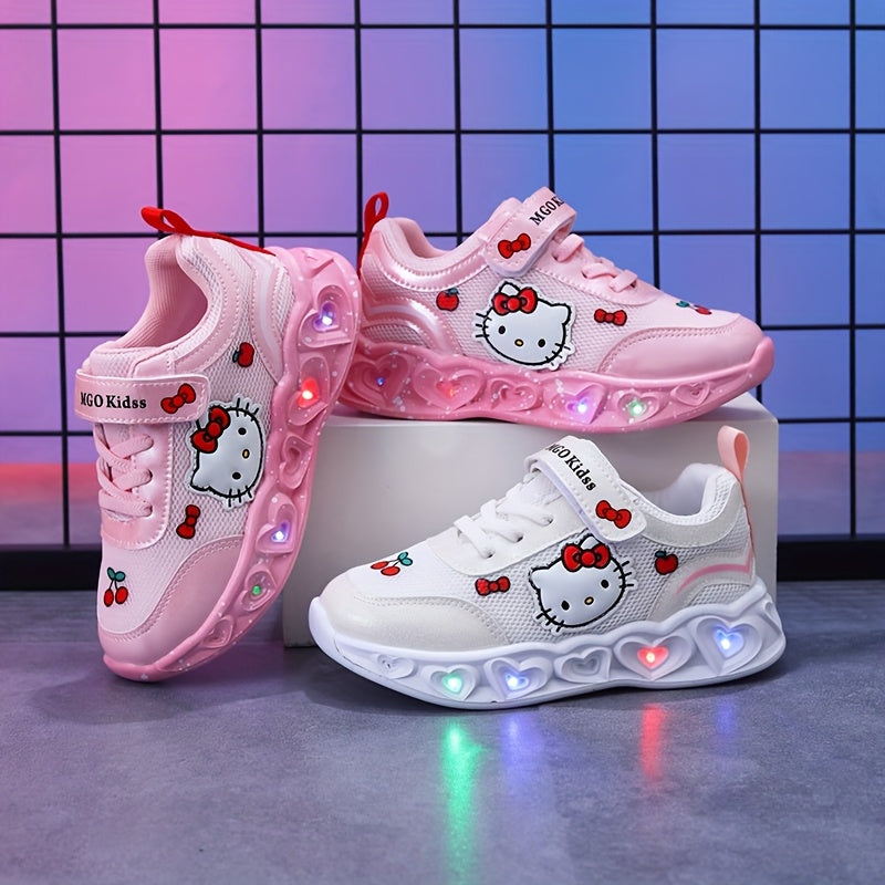 Light-Up Hello Kitty Sneakers – Breathable and Cushioned Fun Shoes