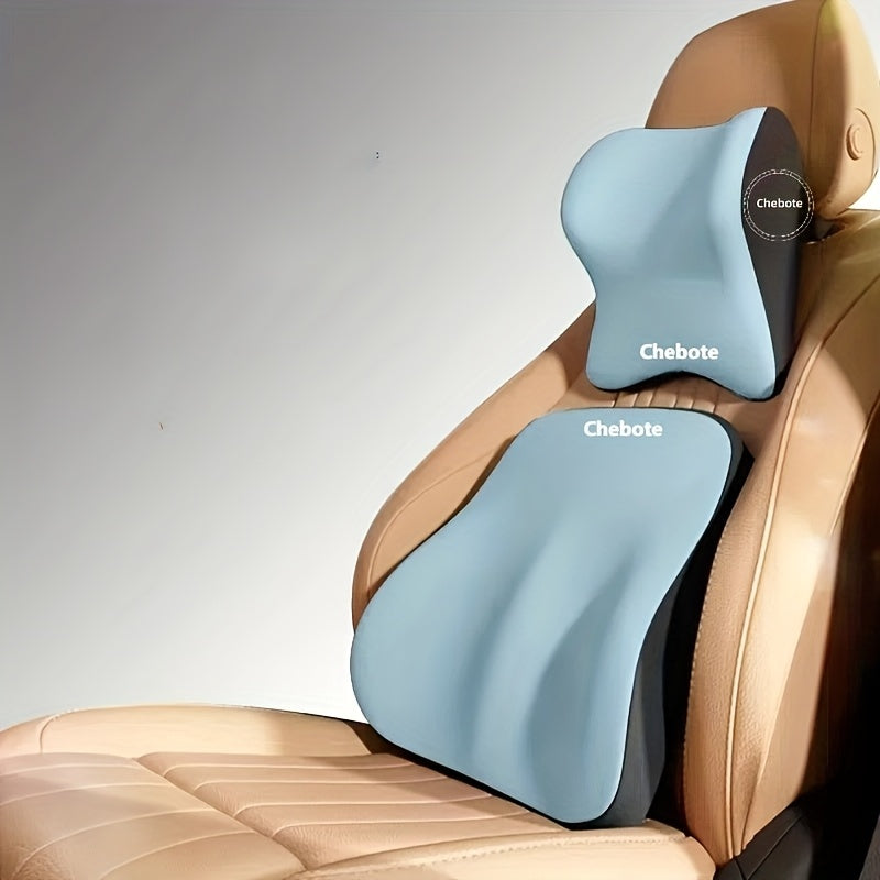 Ergonomic Car Seat Cushion Set – Memory Foam Lumbar and Neck Support
