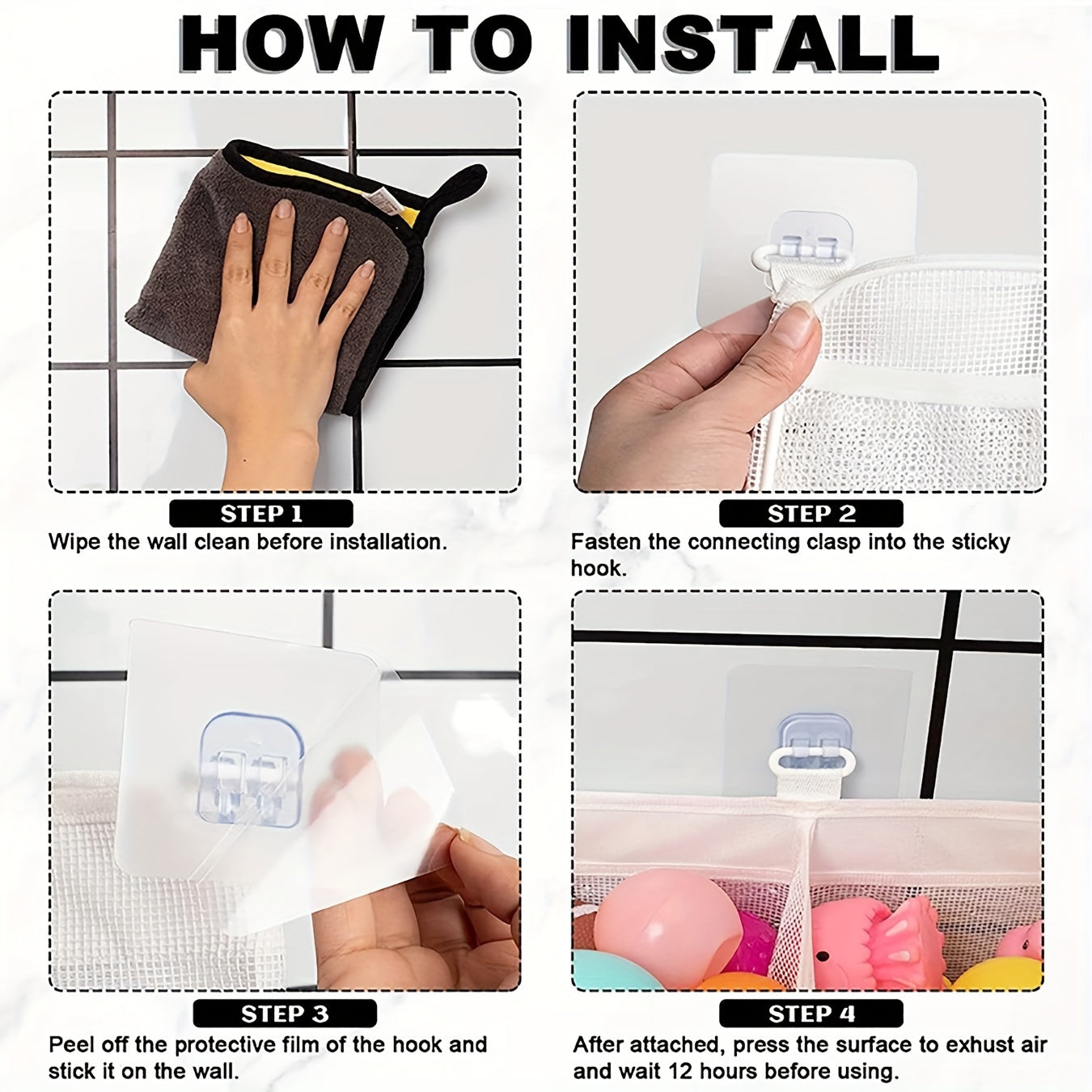 Mesh Bath Toy Organizer - Perfect for Tidiness