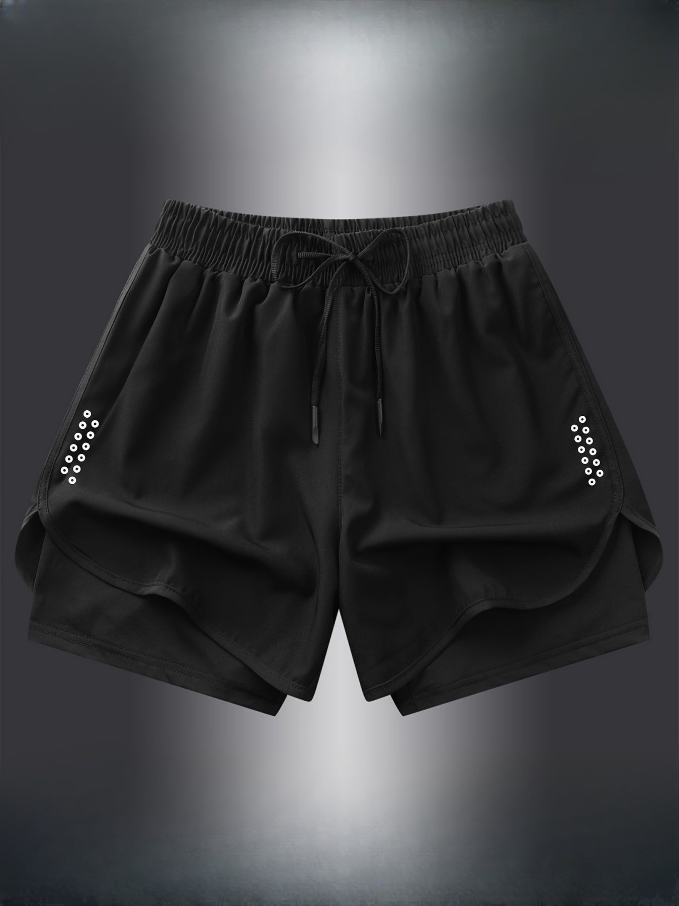 Geometric Sports Shorts for Women – Stylish and Breathable for Fitness and Running