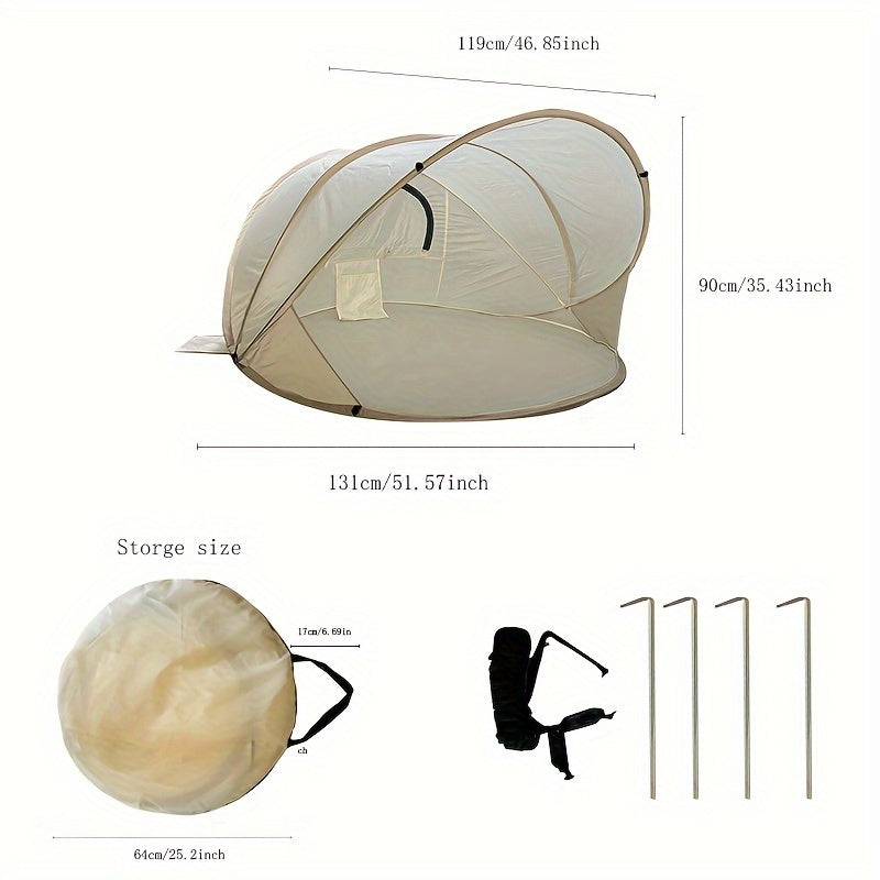 Foldable Beach Tent for Kids – Quick Setup and Perfect Sun Protection