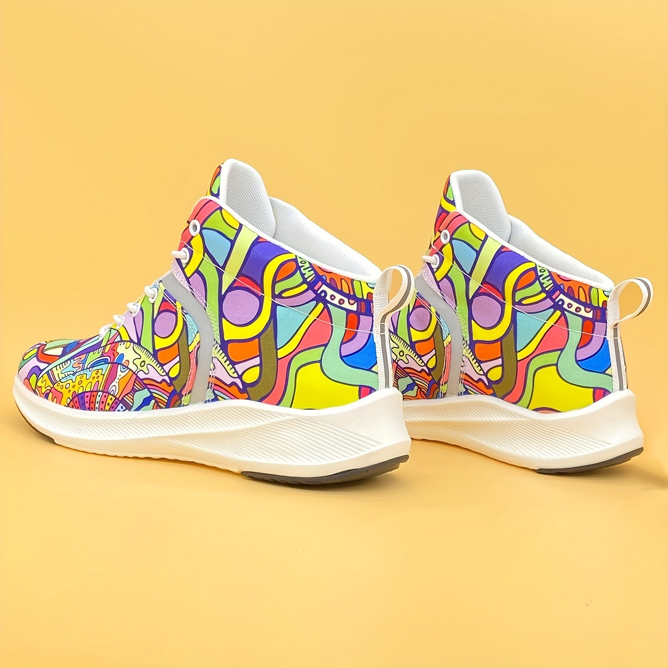 Ladies Colorful Sneakers – Non-Slip All-Season Shoes