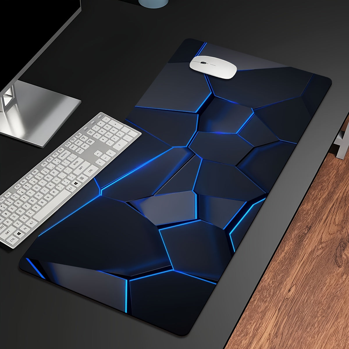 Geometric Gamer Mat - Stylish, Durable, and Non-Slip for a Perfect Gaming Experience