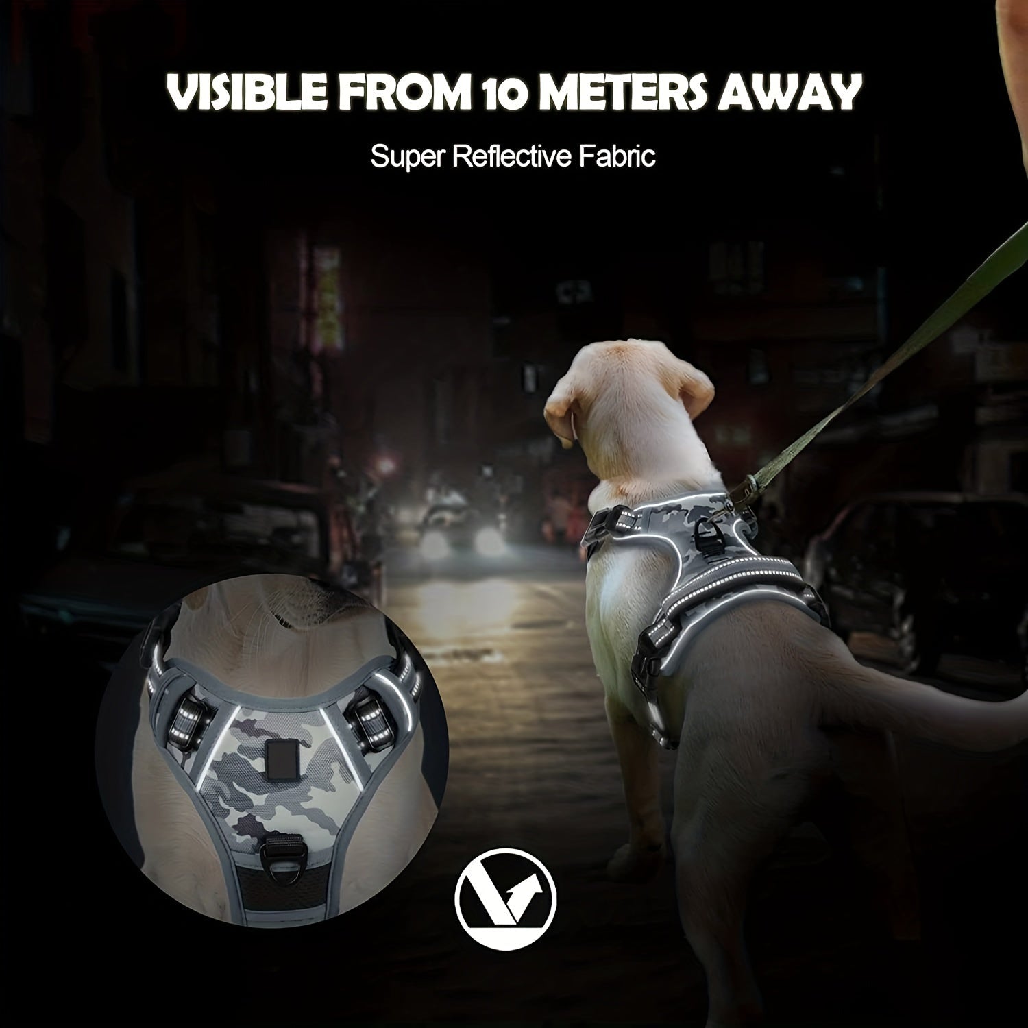 Reflective No-Pull Dog Harness – Easy Walking and Training with Handle