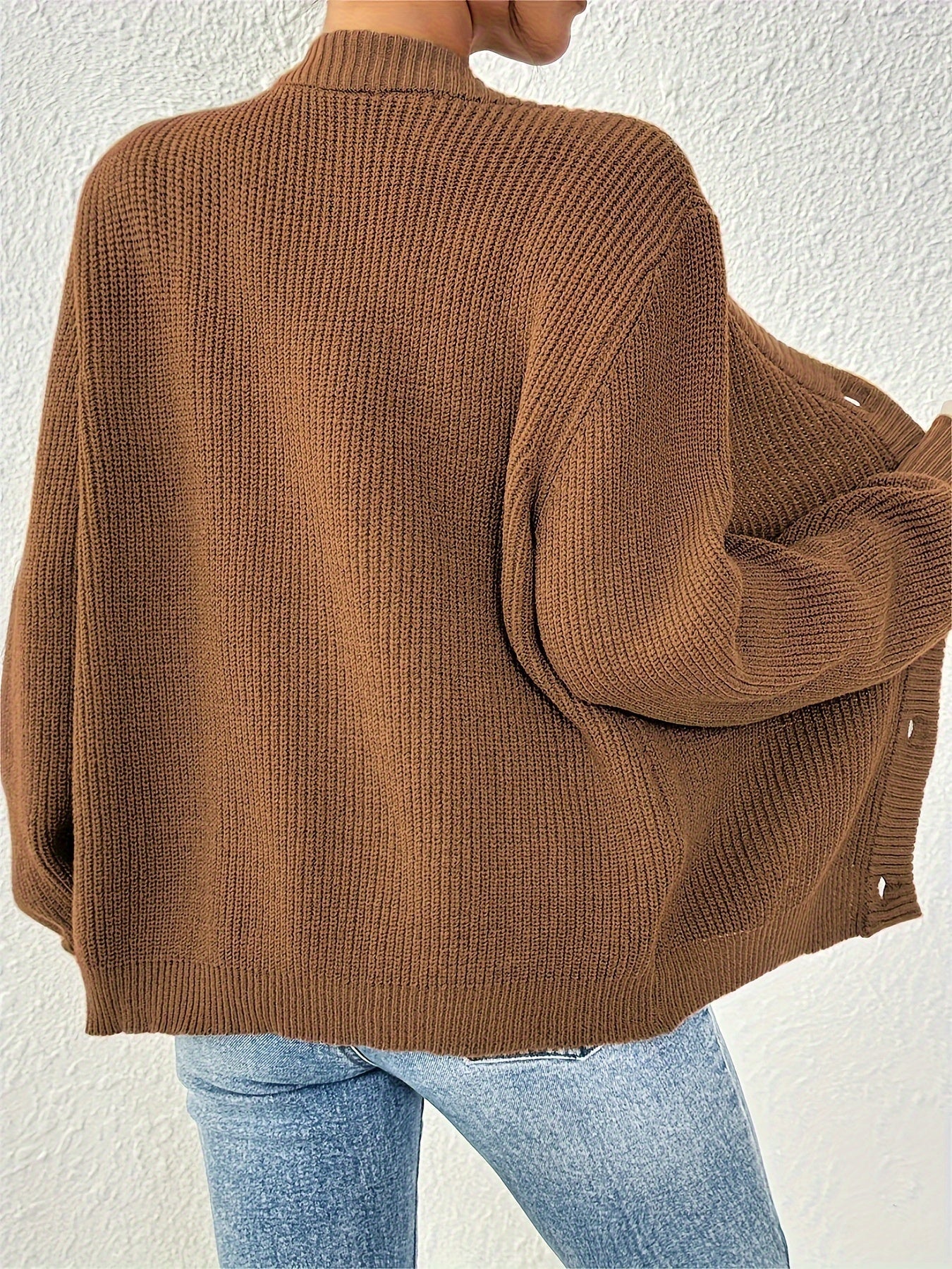 Autonomous Solid Knit Cardigan – Stylish and Warm for Spring and Autumn