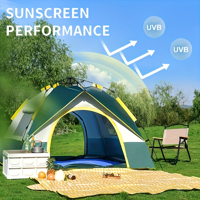 Quick-Setup 4-Person Camping Tent – Breathable and Windproof Shelter