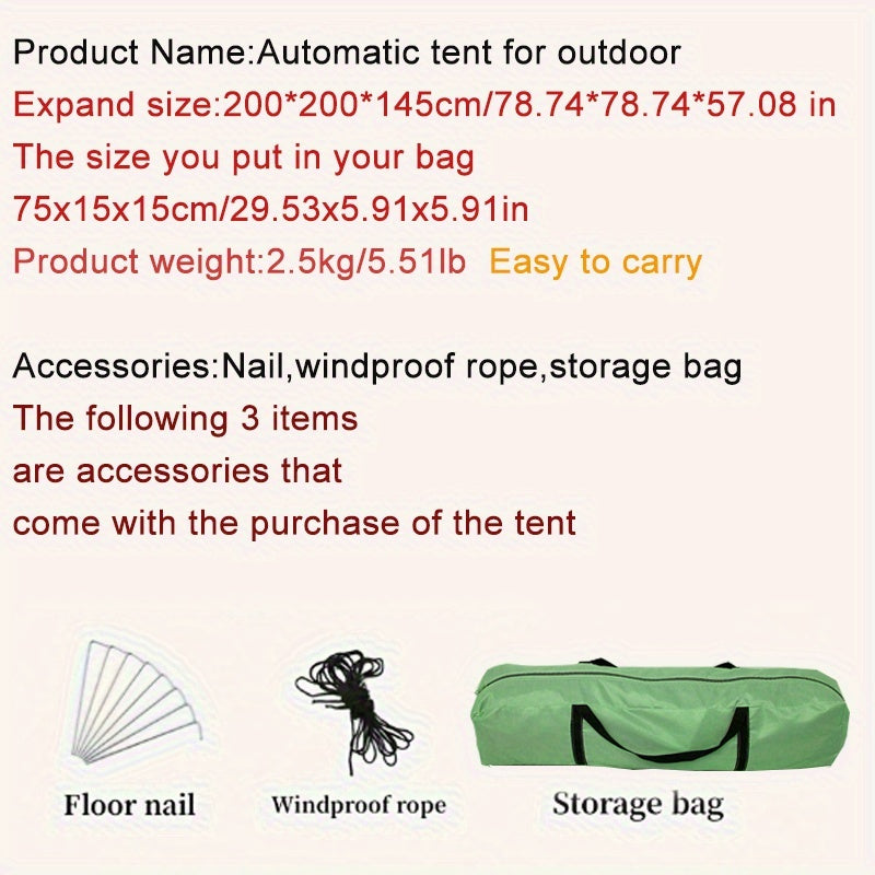 Quick-Setup 4-Person Camping Tent – Breathable and Windproof Shelter