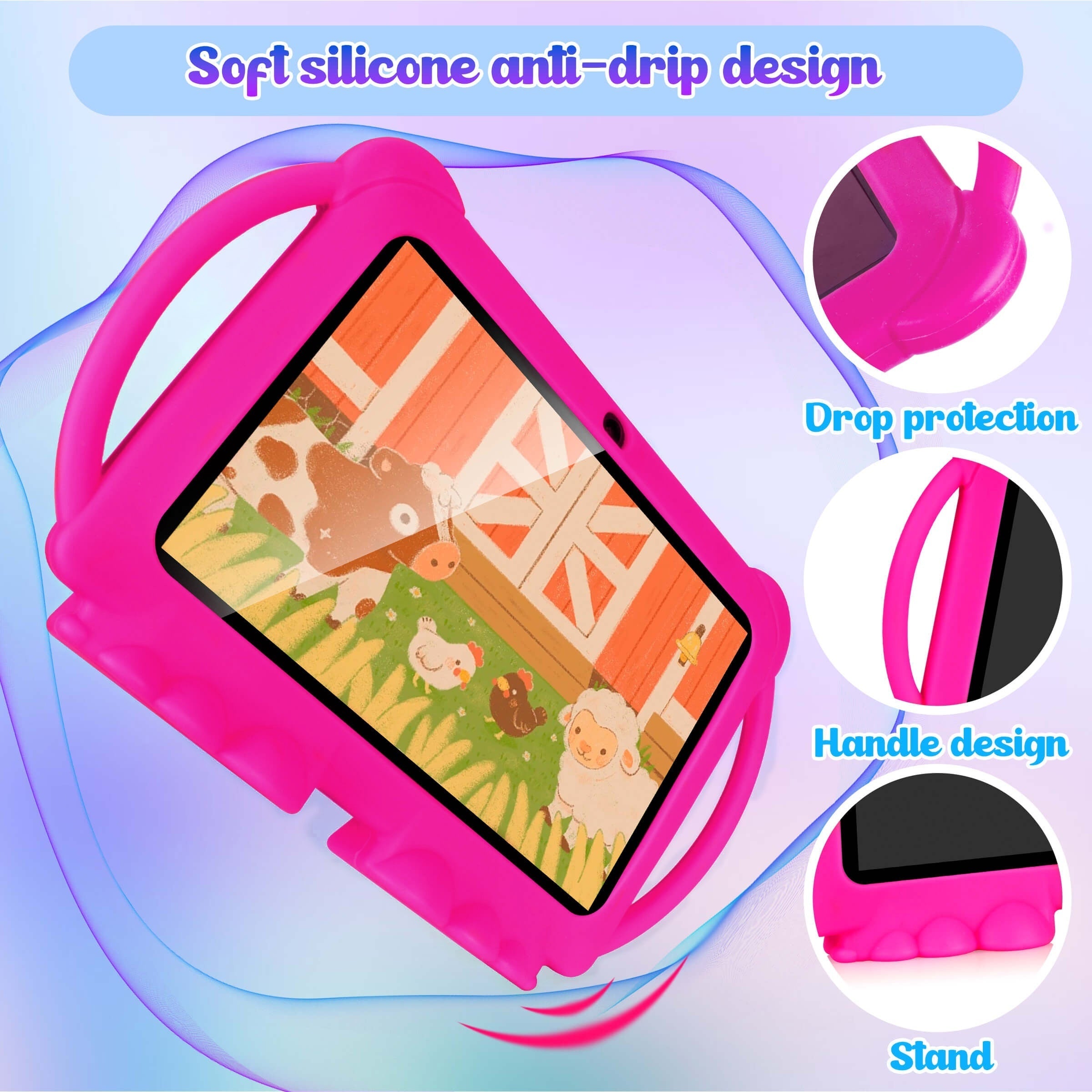 Tablet for Children – With Eye Protection, Shockproof Case, and Support for Educational Apps