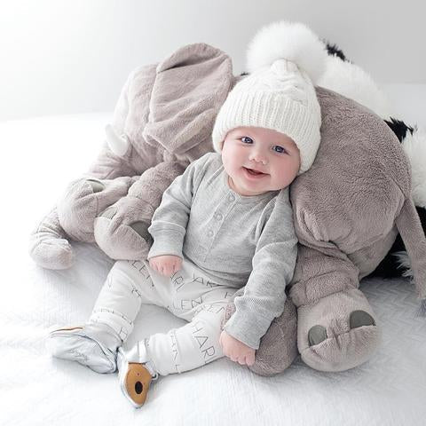 Elephant Cuddle Baby Pillow – Soft, Cuddly, and Comfortable