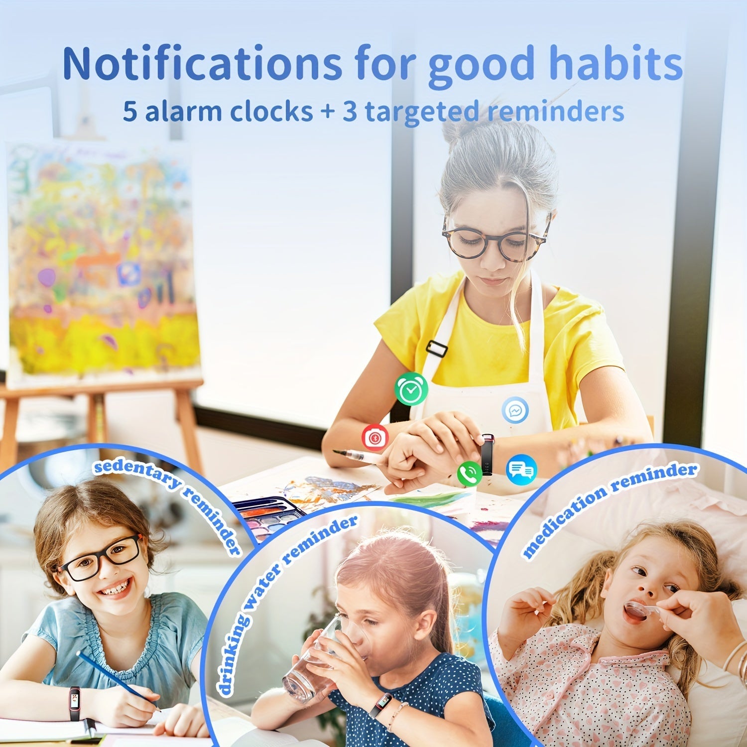 ActiveKid Slim Watch - For Kids with Step and Calorie Counter