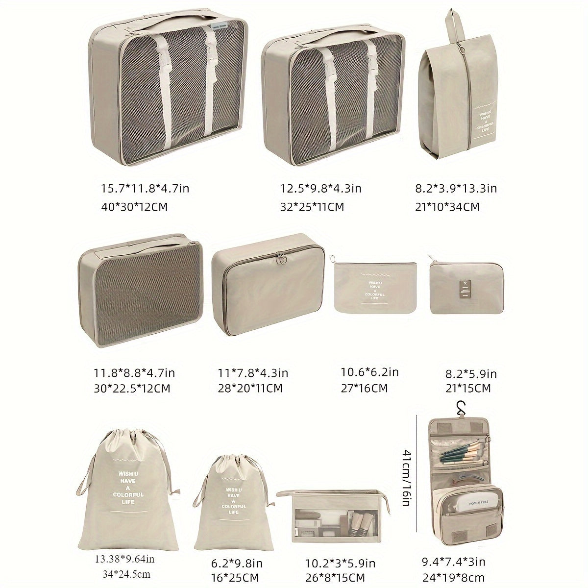 PackMate 11-Piece Packing Cube Set – Organize Your Luggage