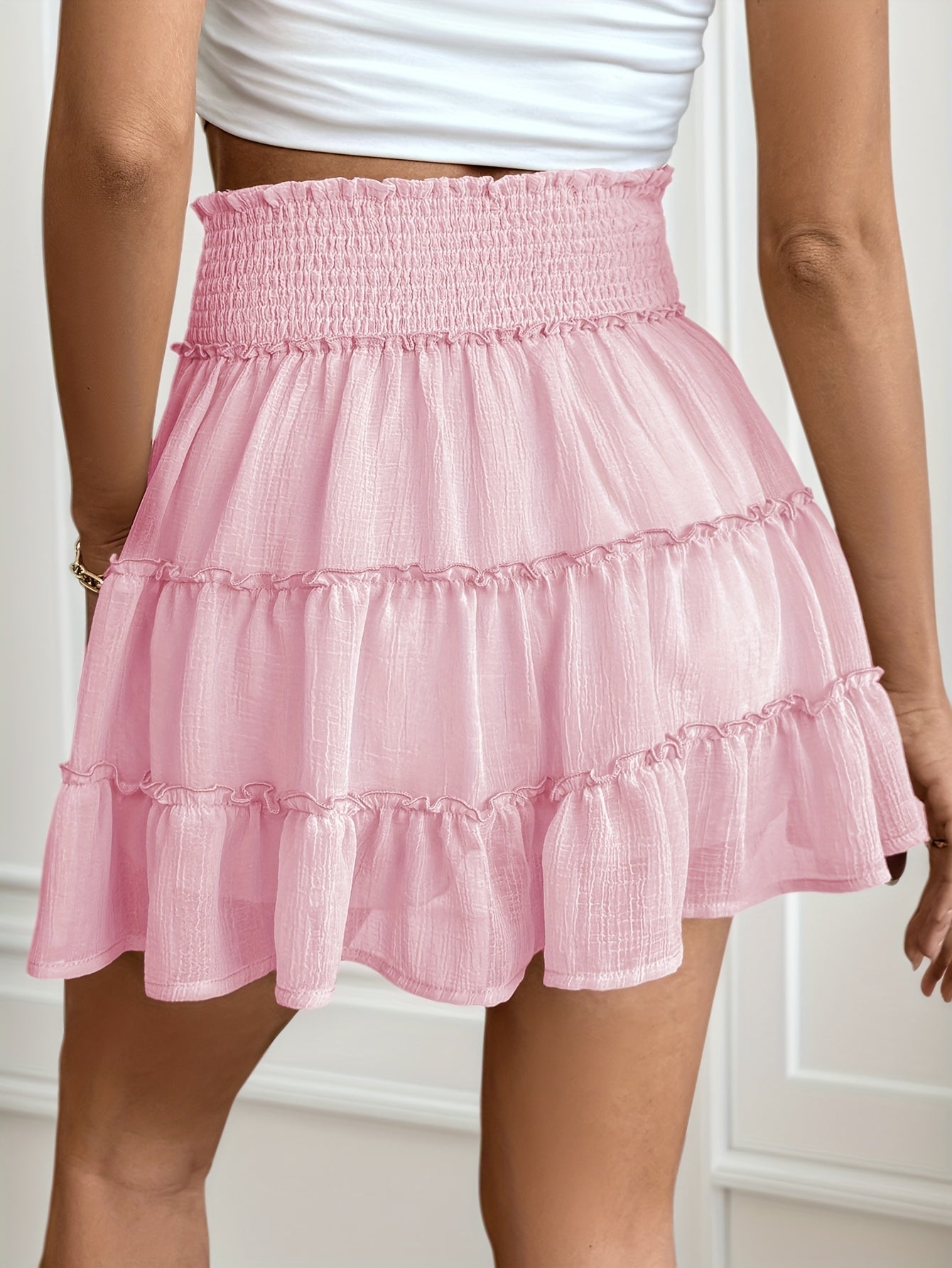 Bohemian Ruffles Mini Skirt – Light and Comfortable