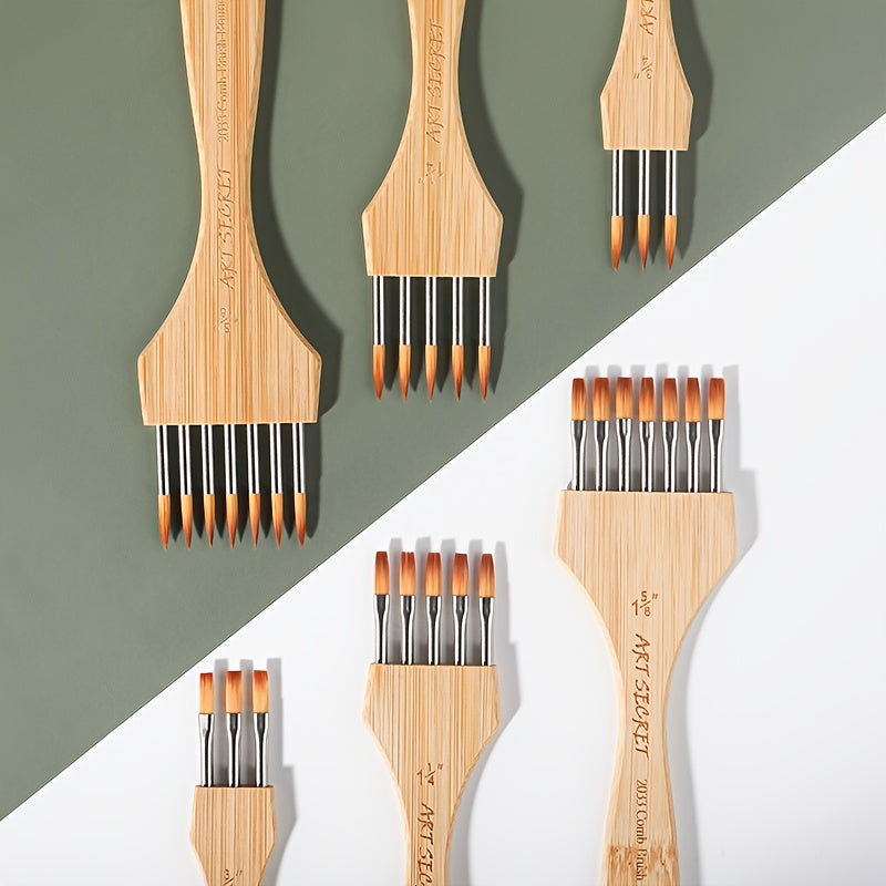 ArtSecret Multi-Tined Comb Set – Creative and Versatile for Painting