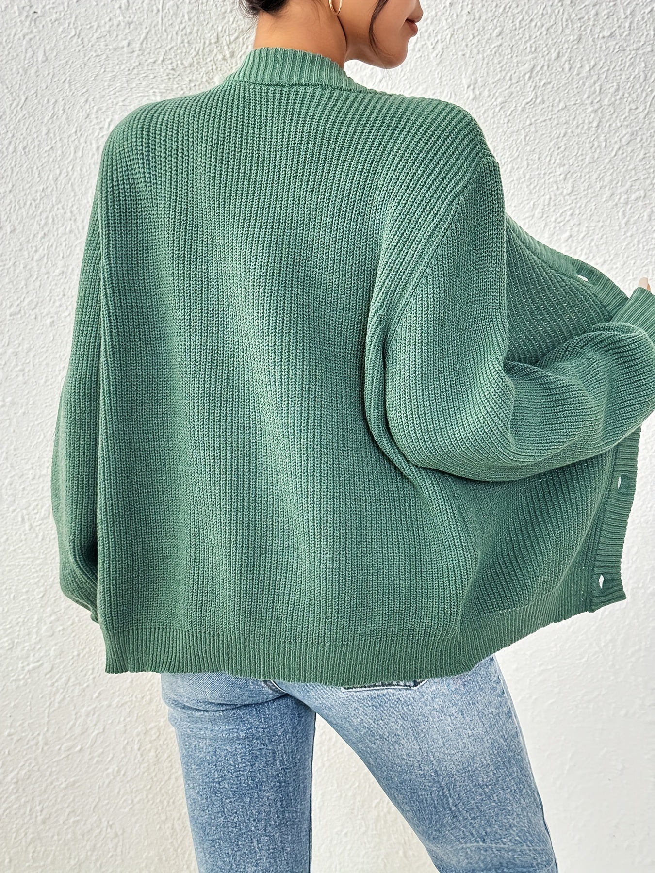 Autonomous Solid Knit Cardigan – Stylish and Warm for Spring and Autumn