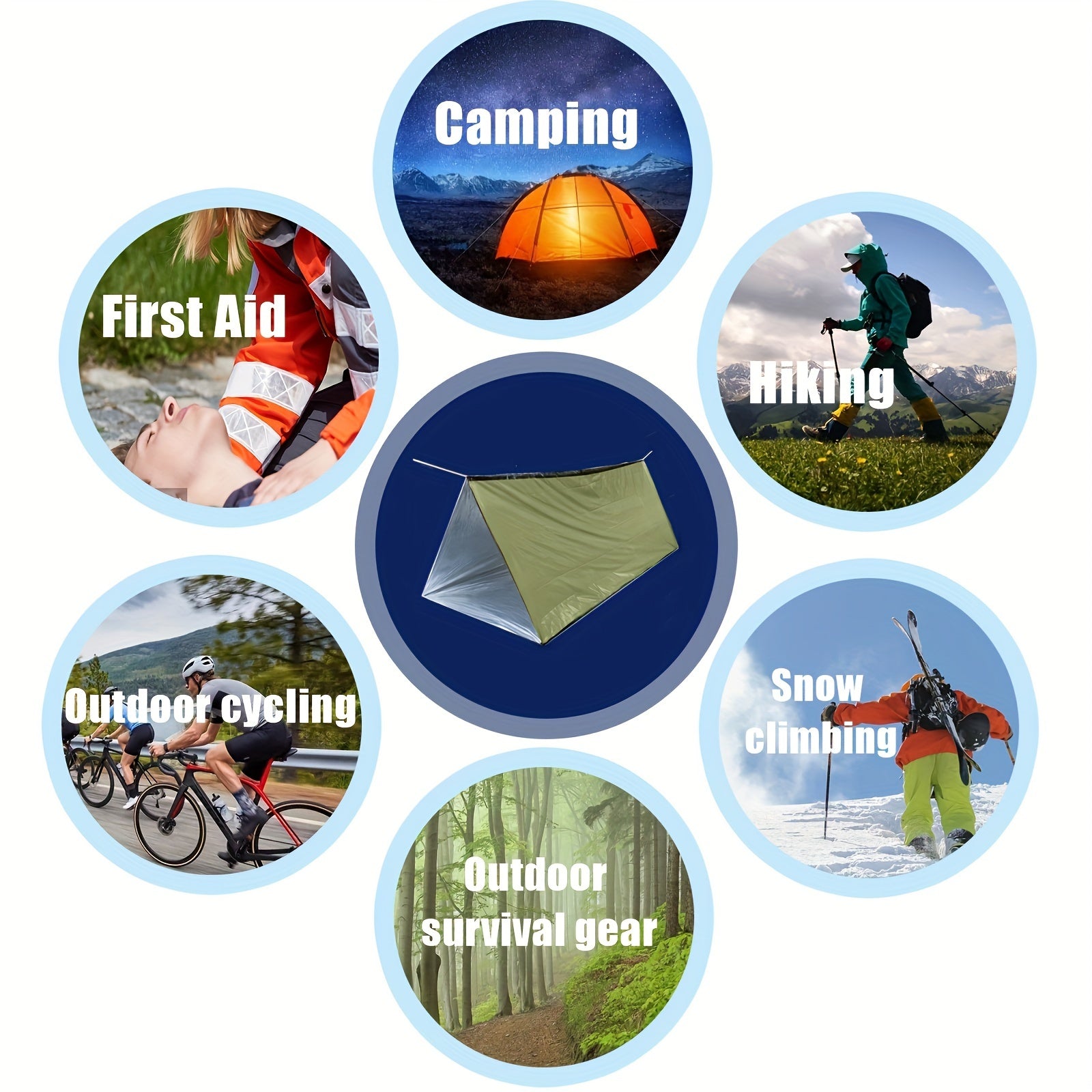 Survivor Emergency Tent - Waterproof Emergency Shelter for 2 People