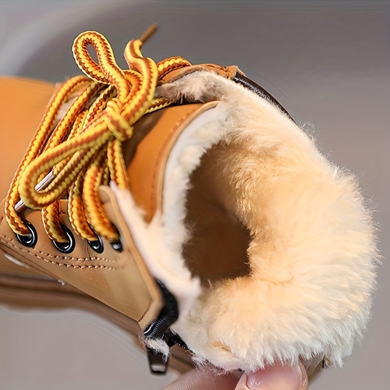 Trendy Fleece Boots for Boys - Warm and Waterproof