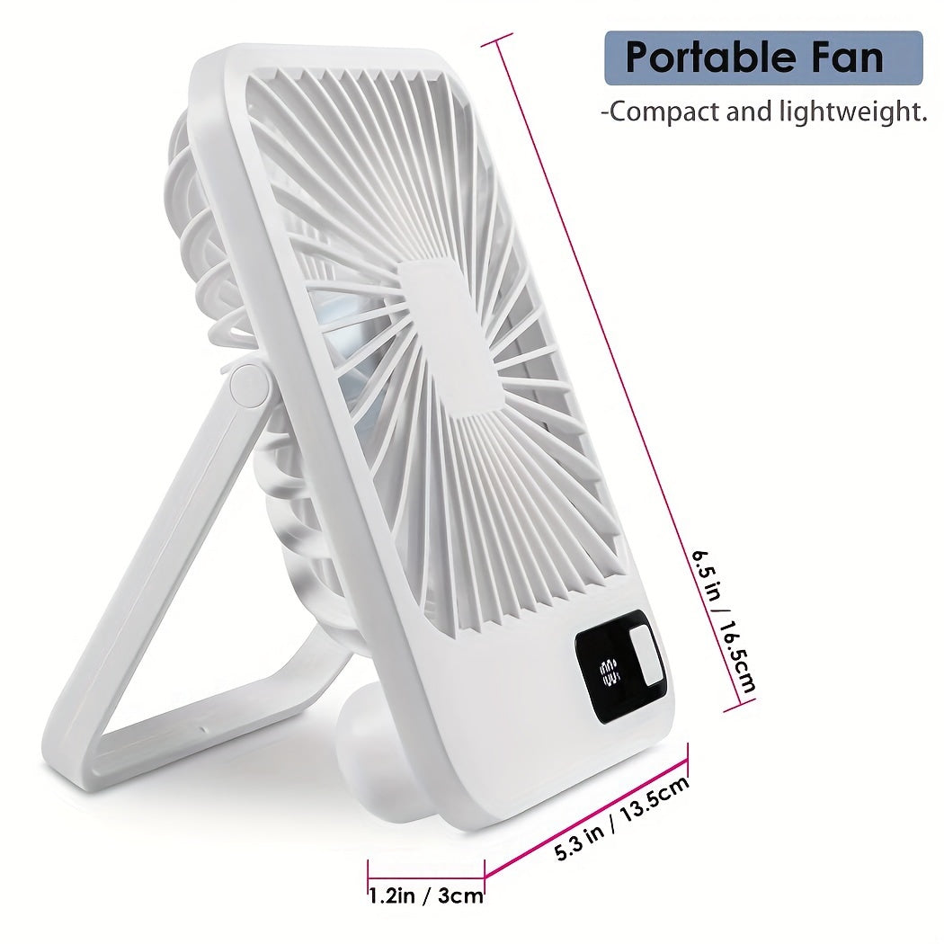 Eritex Portable Desk Fan – Foldable with 5 Speed Settings