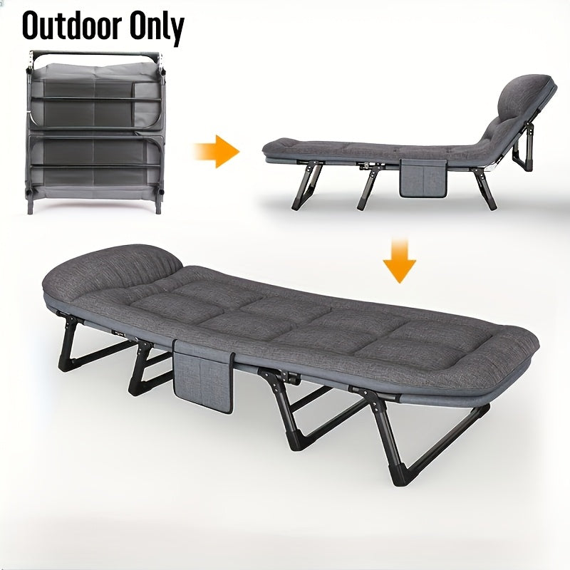 Foldable Camping Bed for Adults – Lightweight Aluminum and Stainless Steel Frame
