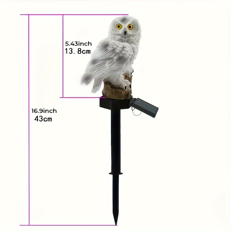 Solar LED Owl Garden Lamp – Realistic Ambient Lighting for Gardens and Pathways