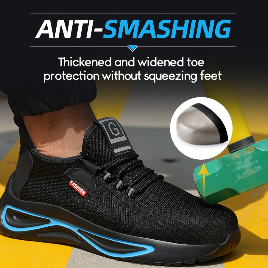 Men’s Lightweight Safety Shoes – Breathable with Steel Toe Protection