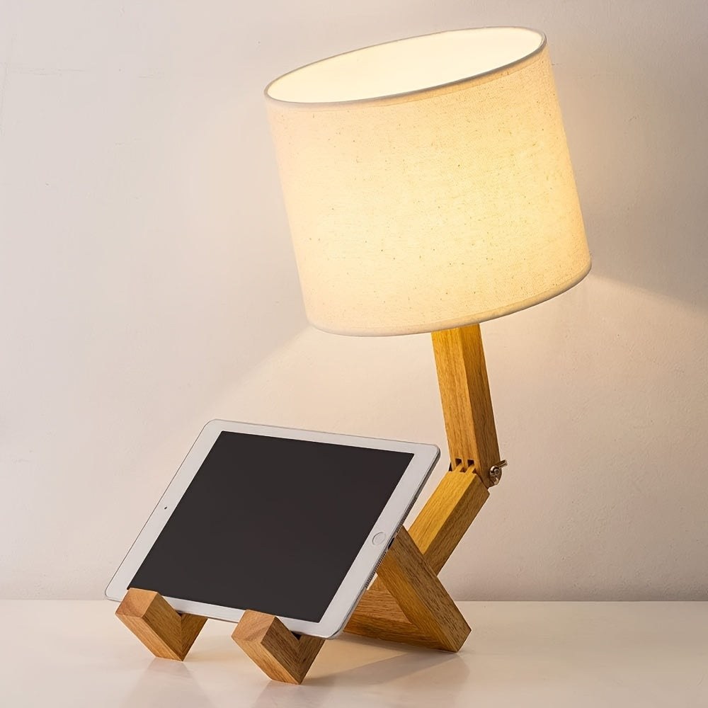 Modern Wooden Table Lamp – Flexible Design and Atmospheric Lighting