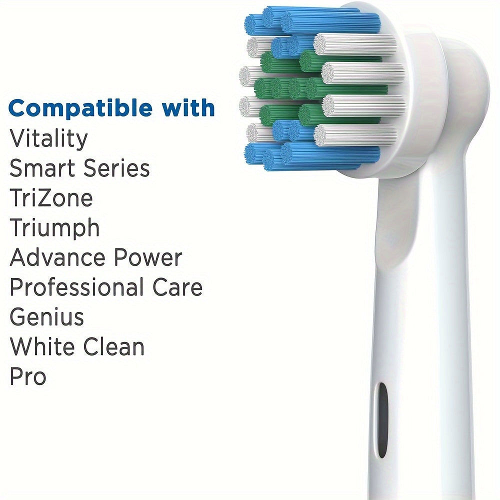 16 Replacement Toothbrush Heads – Compatible with Oral-B Models and Provides Thorough Cleaning