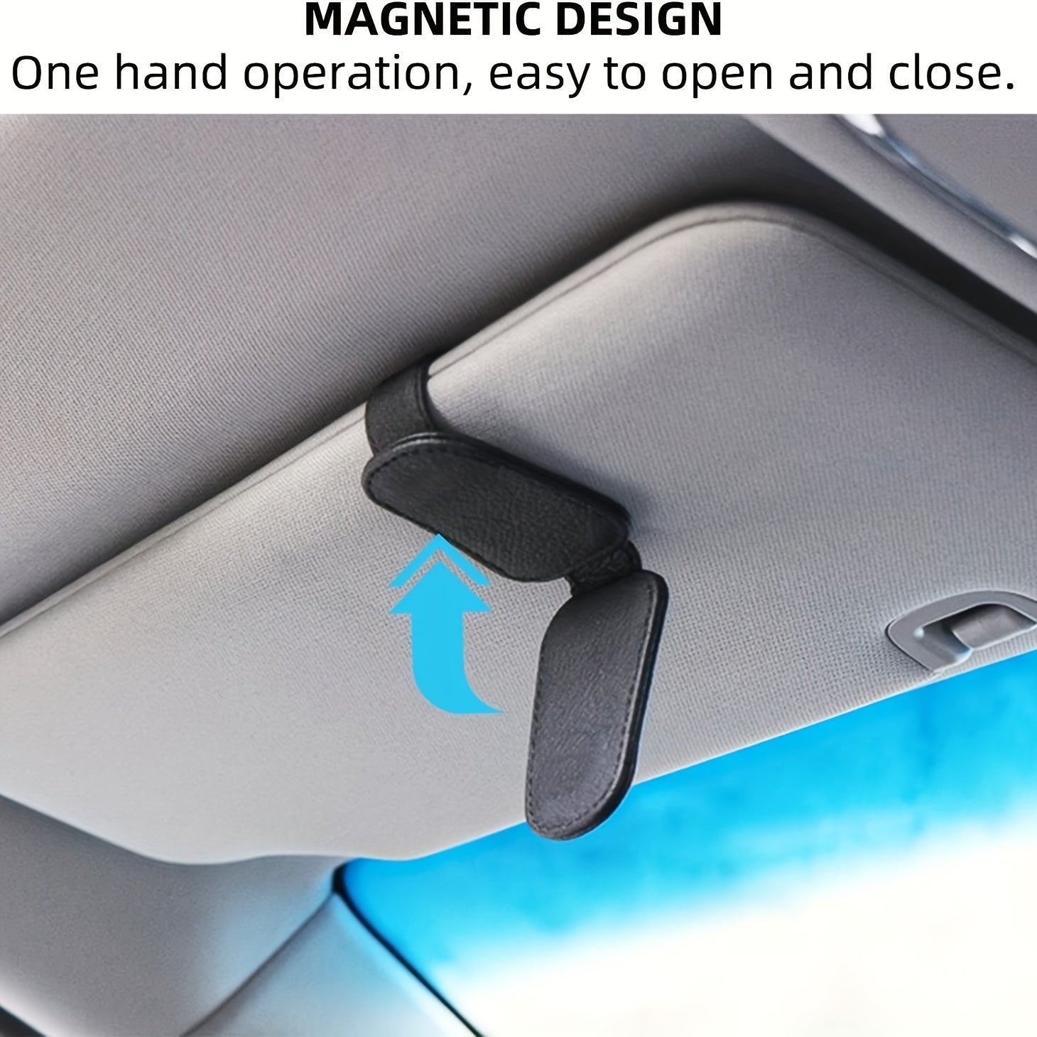 Universal Car Sunglasses Clip – Handy Organizer for Sun Visor