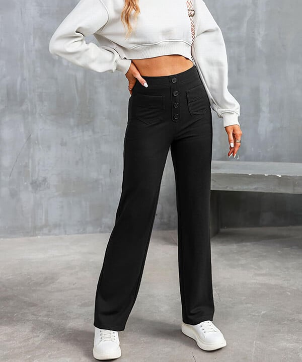 Lotte High-Waist Pants – Stylish, Comfortable, and Casual