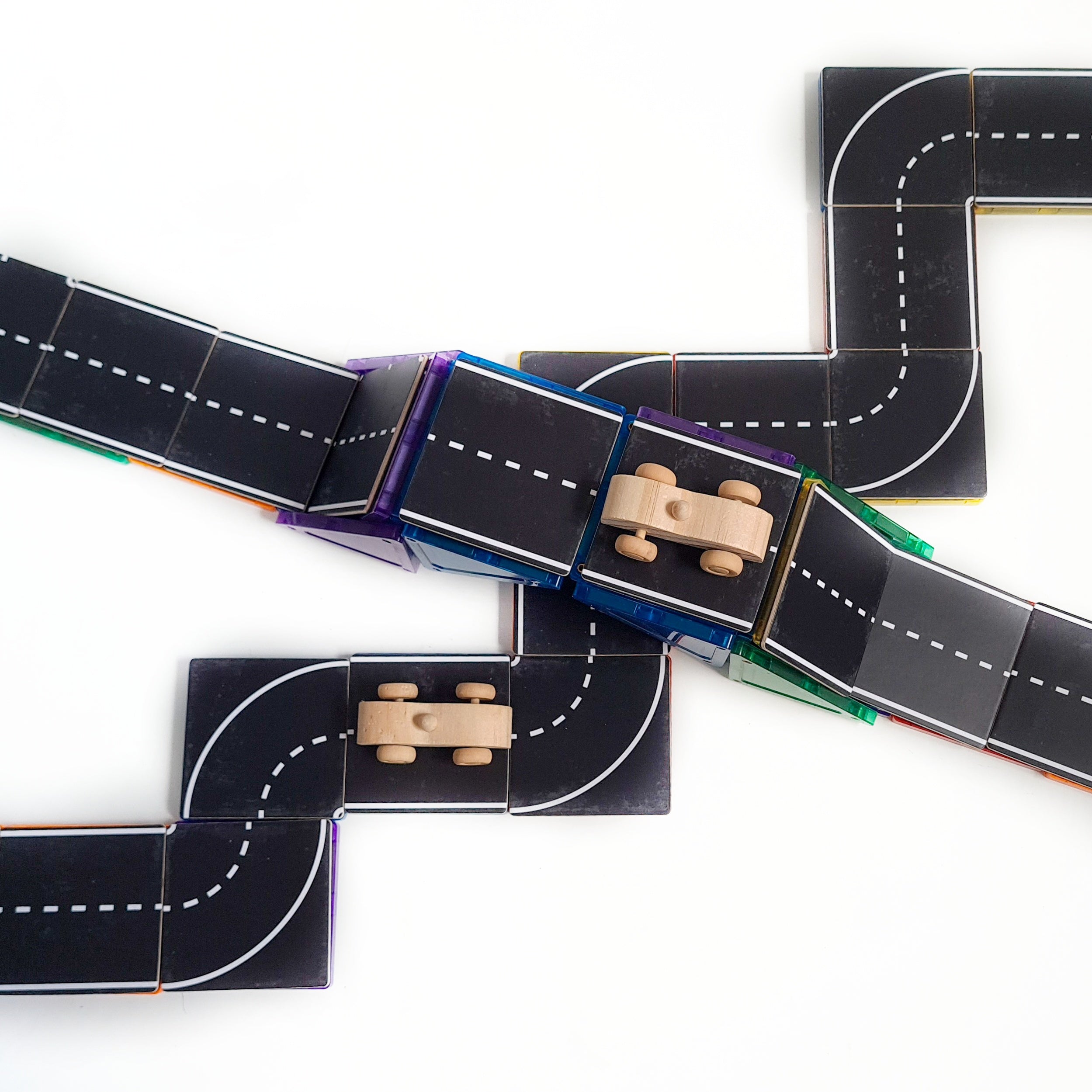 Magnetic Path Tiles - Creative Building Set for Kids