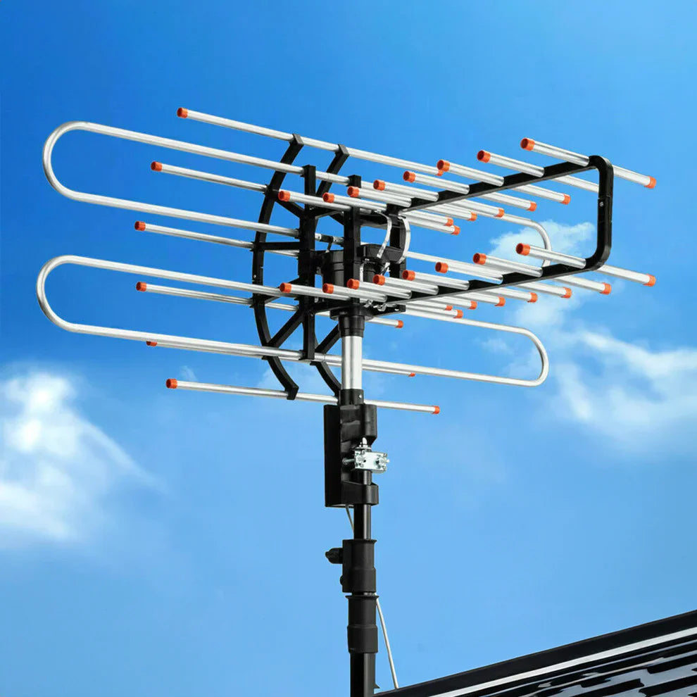 Outdoor TV Antenna 360° – Long Range & Signal Amplification