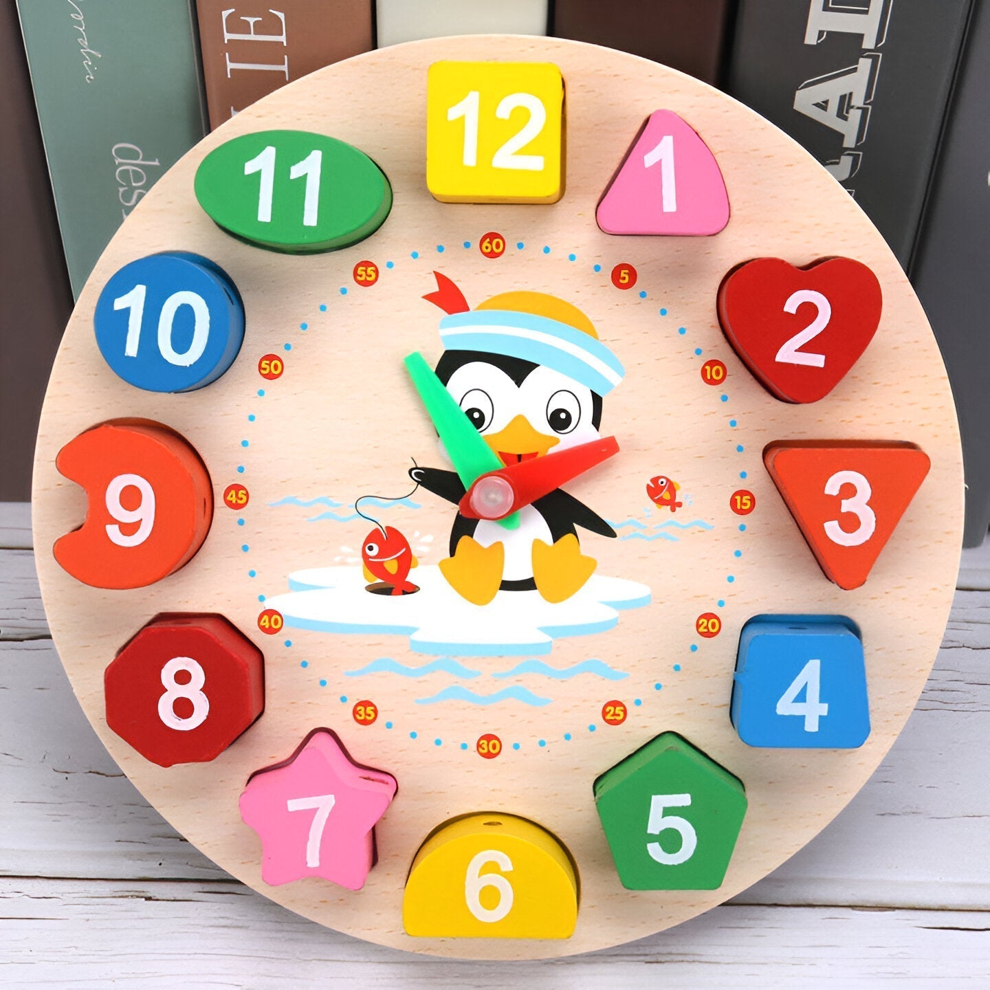 TimeTeacher - Wooden Clock for Educational Play Fun
