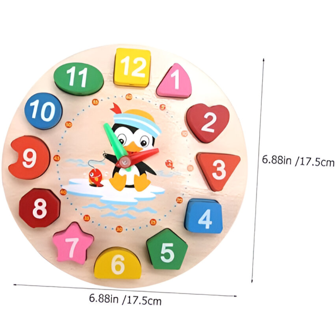 TimeTeacher - Wooden Clock for Educational Play Fun