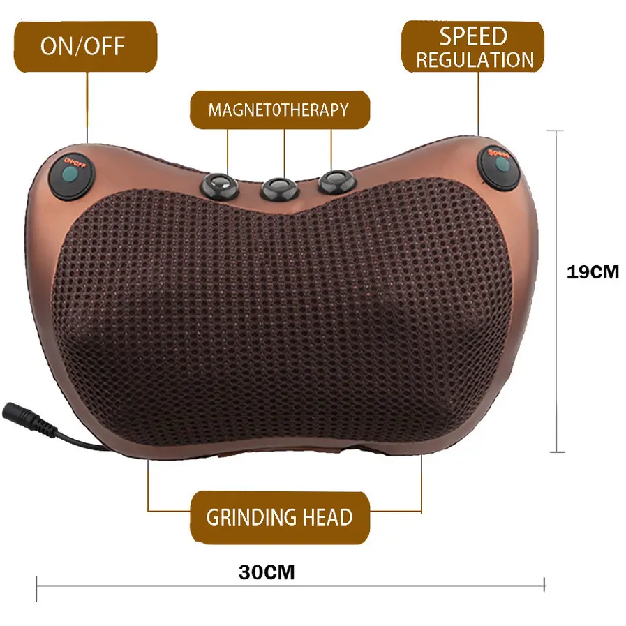 Ergonomic Massage Cushion – With Magnetotherapy and Adjustable Speed for Ultimate Relaxation