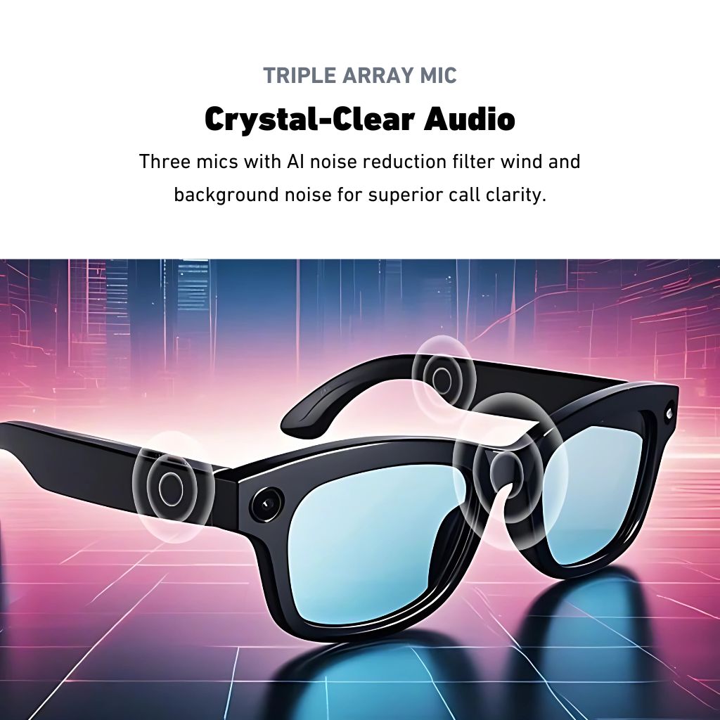 VisionX Smartglasses – Smart Glasses with Camera and Audio in Stylish Design