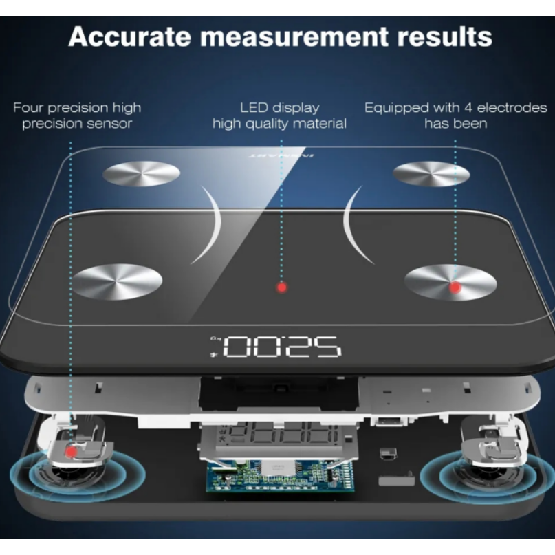 Smart Body Analysis Scale – Measure Weight, Muscle Mass, Body Fat Percentage, and More