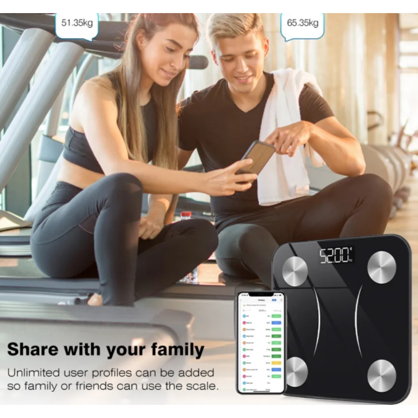 Smart Body Analysis Scale – Measure Weight, Muscle Mass, Body Fat Percentage, and More