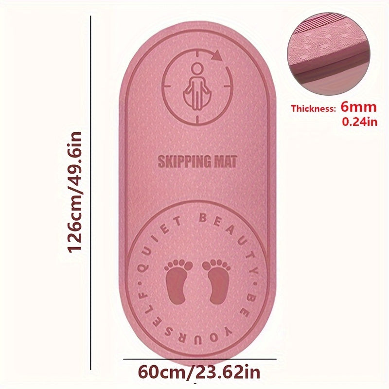 Comfortable TPE Jump Rope Mat – Shock Absorbing and Non-Slip