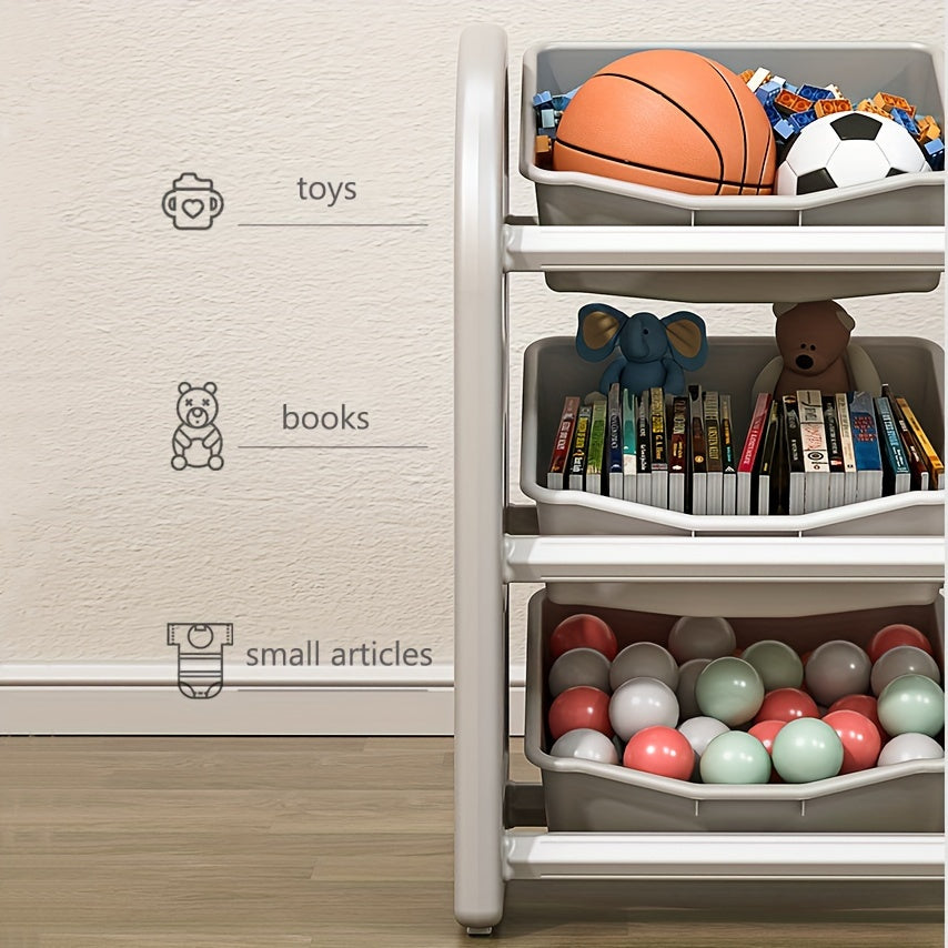 MultiStore Storage Rack - Spacious and Sturdy Organizer with 6 Bins
