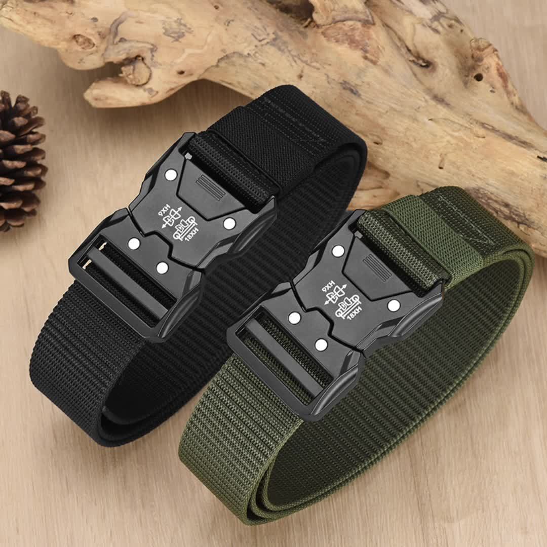 Unisex Tactical Nylon Belt – Sturdy, Breathable, and Versatile