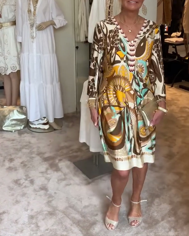 Vintage Vibe Dress - Elegant and Comfortable for Any Occasion