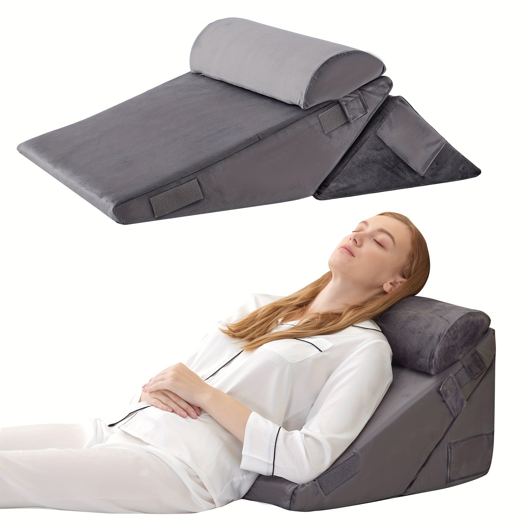 RelaxPlus Adjustable Bed Wedge Pillow – Comfort and Support for Recovery