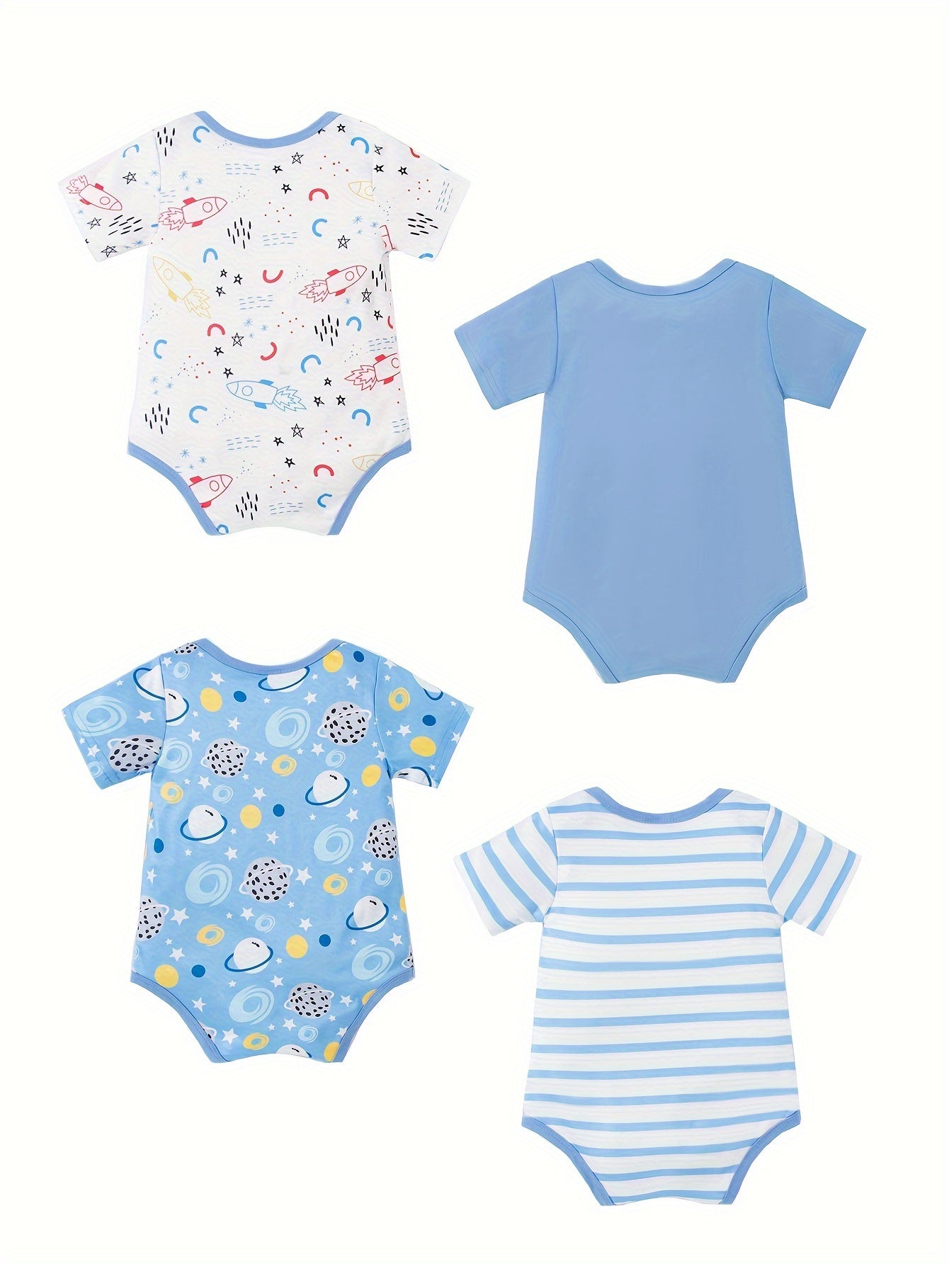 Space Adventure Baby Set – Bodysuit, Pants, and Hats
