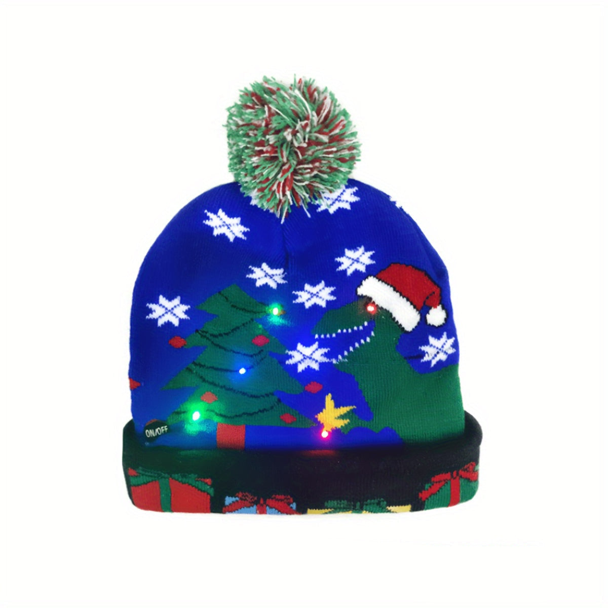 Frosty LED Christmas Hat - Bright and Cheerful for the Holidays