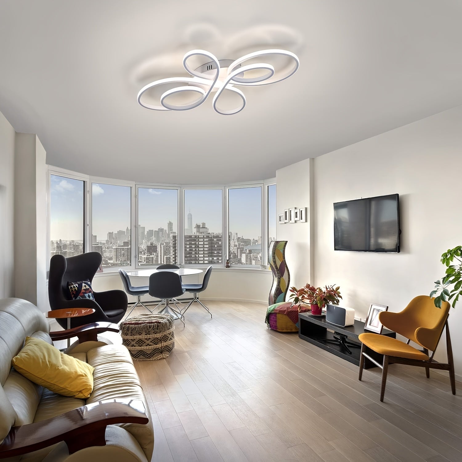 LED Ceiling Lamp 90W – Large Diameter and Dimmable